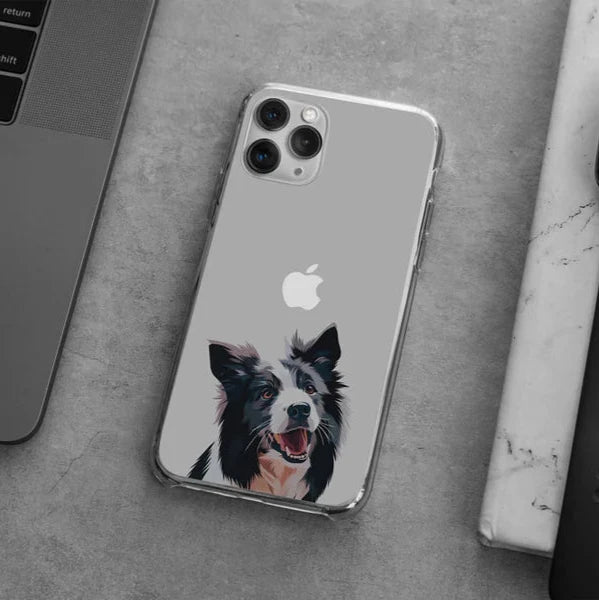 Custom pet portrait phone case