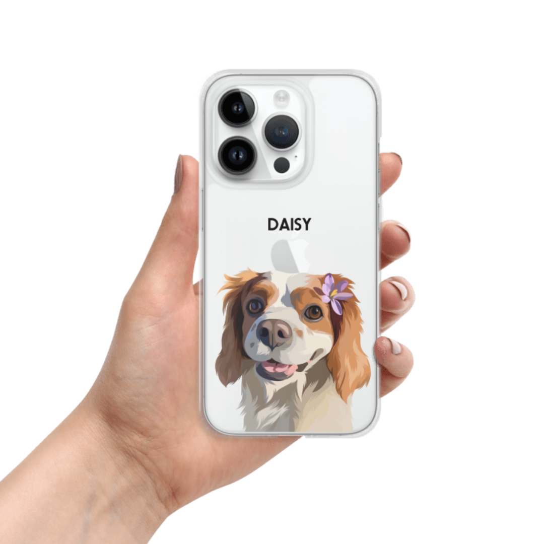 Custom pet portrait phone case