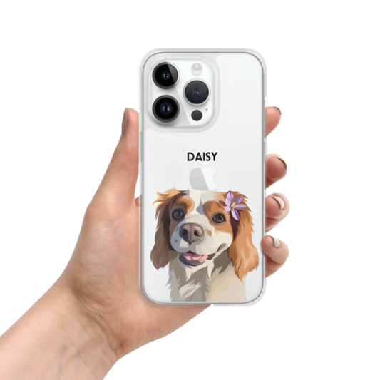 Custom pet portrait phone case